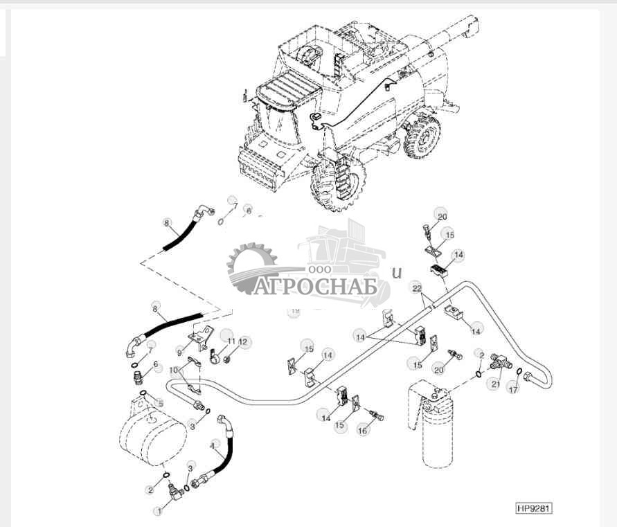 Reel Pump Hydraulic Lines And Hoses 